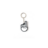 Alt tekst voor sleutelhanger -tawheed vinger met vingerwijzende hand icon